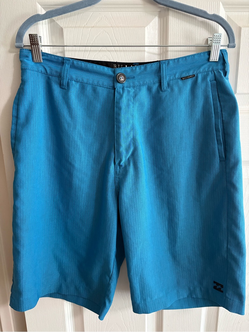 Billabong for land and water platinum stretch men's shorts blue size 30